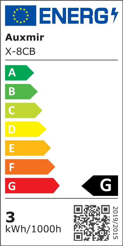 Auxmir Kosmetikspiegel mit Beleuchtung, 1X/10X Wiederaufladbar Schminkspiegel Rasierspiegel Wandmontage, Doppelseitig Vergrößerungsspiegel